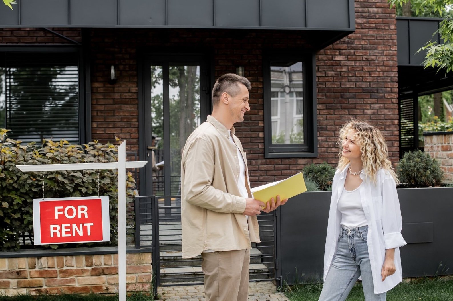 Property owner discussing renting her home with a professional property manager