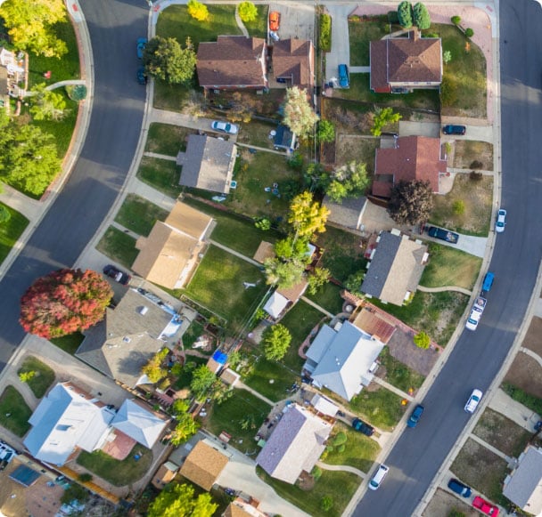 Houses-Aerial-View Houses-Aerial-View